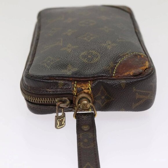 LOUIS VUITTON Monogram Marly Dragonne PM Clutch Bag - Picture 6 of 15